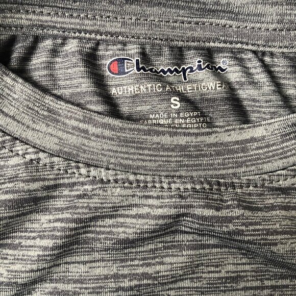 Boys Champion Light Gray and Turquoise L/S T Size S - Picture 3 of 3
